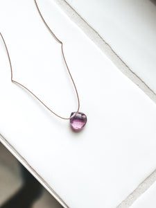 Amethyst Silk Cord Necklace